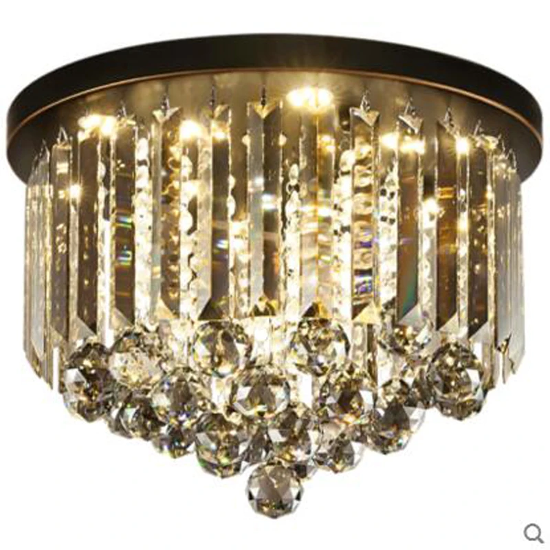 Postmodern ceiling lamp led retro black bedroom round home door light American minimalist fixture lamps | Лампы и освещение