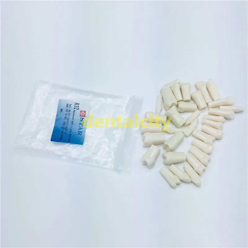 32pcs Practice Tooth 28 шт./пакет Смола моделирование зубов зерна Стоматологическая модель для стоматолога экзамен подготовки обучения высокое качество - Color: 32pcs Practice Tooth