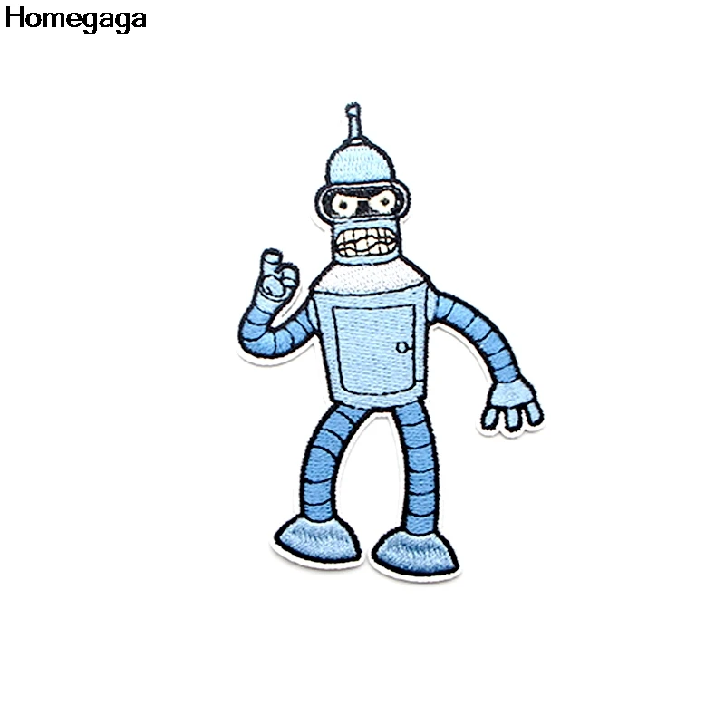 Homegaga Futurama мультфильм аппликационные заплатки Сделай Сам Утюг на para обуви джинсы мешок рубашка одежда наклейки вышитые значки D2092