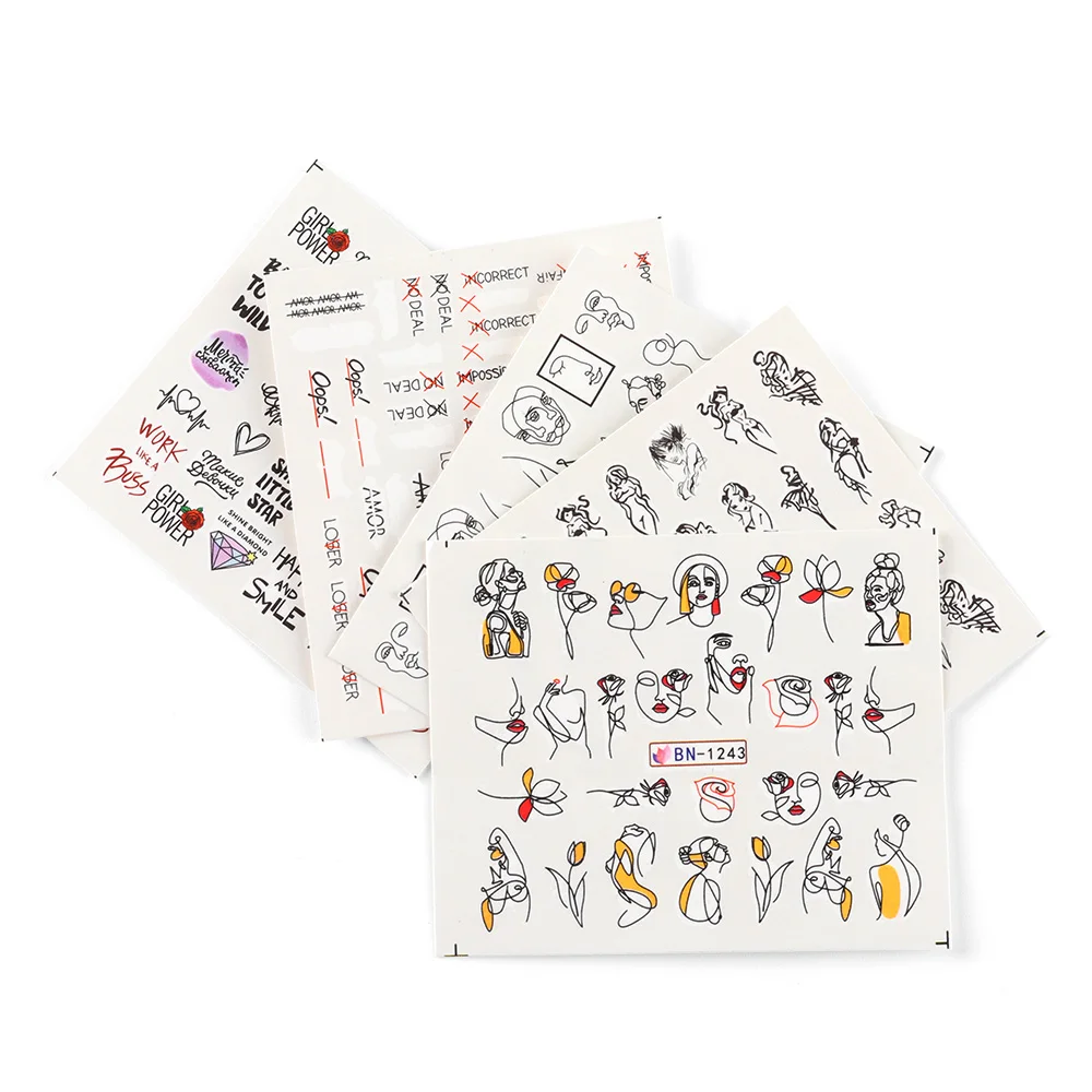 Черная абстрактная фигурка дневной ползунок буква девушка наклейка дизайн