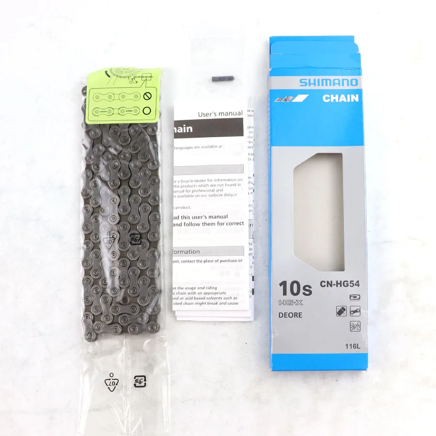 SHIMANO DEORE HG54 цепь 10 скоростной горный велосипед велосипедная CN-HG54 MTB Дорожная 116L
