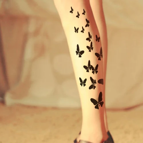 Принцесса Сладкая Лолита колготки бабочка летает боковые ноги элегантные милые