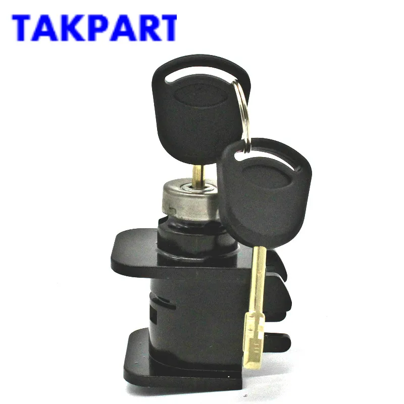 TAKPART Замок капота цилиндр замка с 2 ключами для Ford Transit MK6 2000 2006 4124287