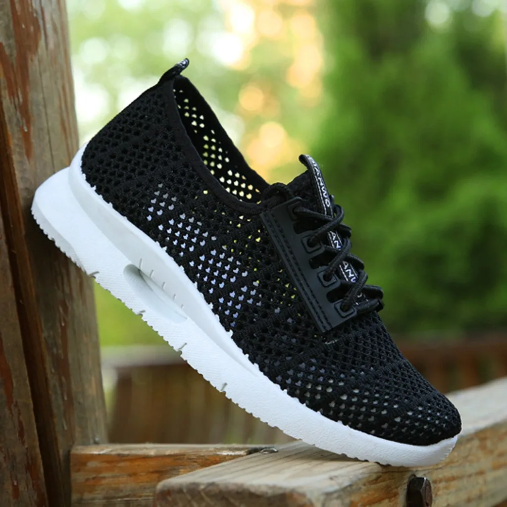 Женские сетчатые дышащие кроссовки Повседневная Вулканизированная обувь