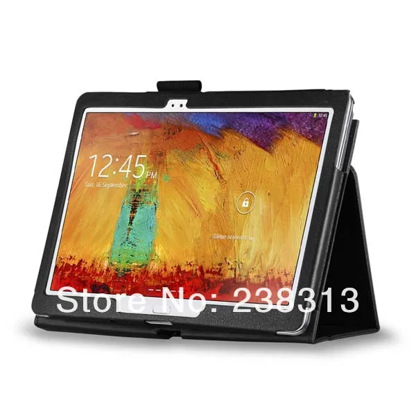 Кожаный чехол книжка с подставкой для Samsung Galaxy Note 10 1 2014 Editon p600 P601 + матовая