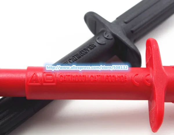 Испытательный провод/комплект сверхмощных зажимов для шины 4 мм банановый