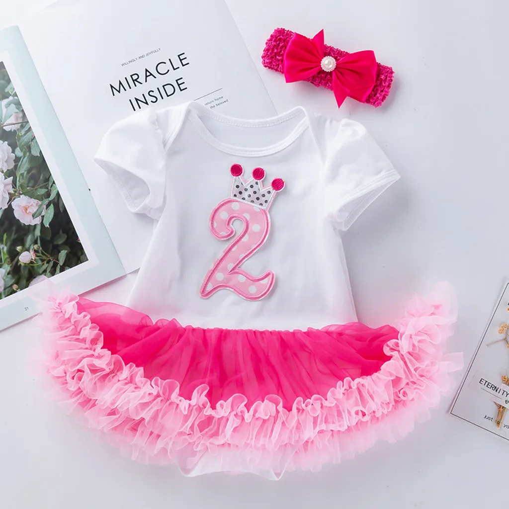 Детское платье для девочек детское с короткими рукавами и цифровым принтом дня