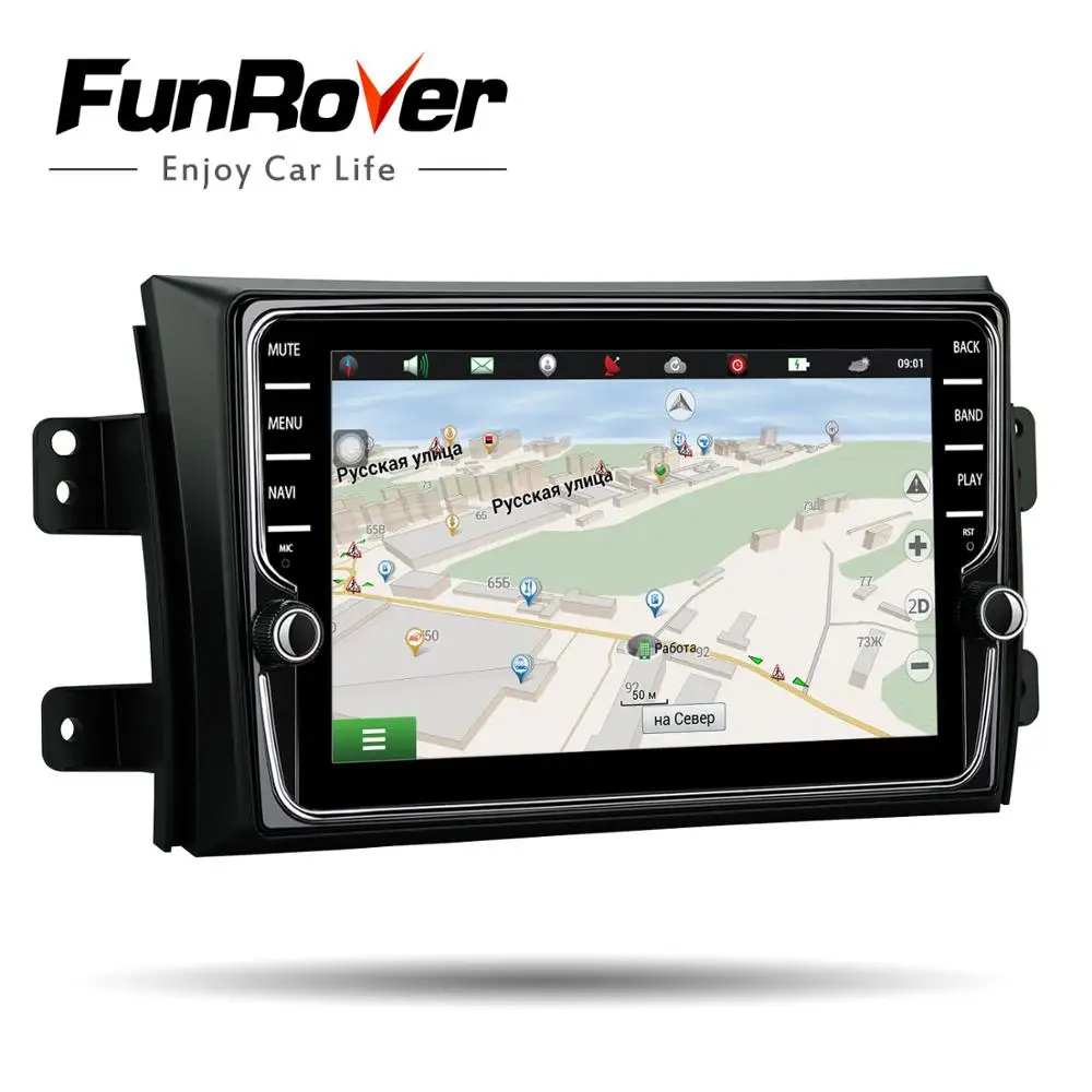 Funrover Ips 2 din android 8.0 Штатное Головное устройство Suzuki SX4 2006-2013 GPS Android aвтомагнитола магнитола 2 din автомагнитолы Андроид для Сузуки SX4 штатная магнитола автомобильная мультимедиа 2G RAM 32G