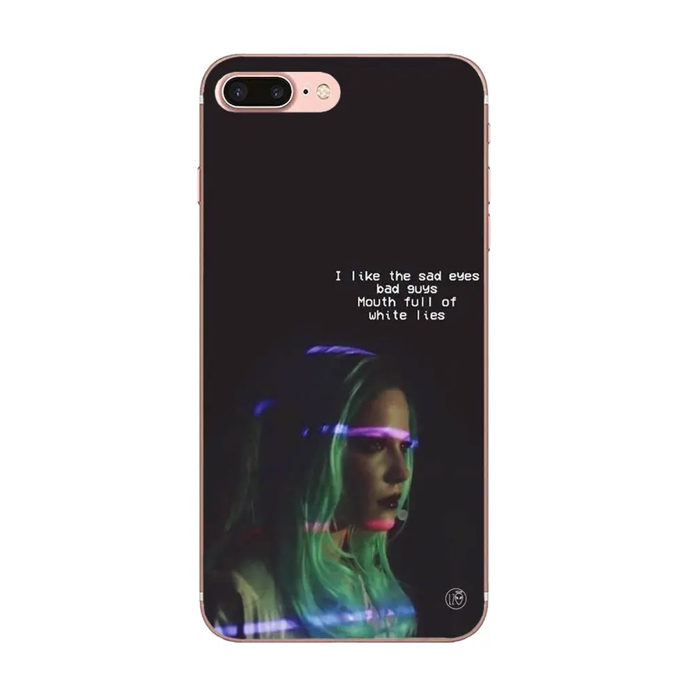 Для Apple iPhone X XS Max XR 4 4S 5 5C 5S SE 6 6S 7 8 Plus Мягкий Силиконовый ТПУ прозрачный чехол Halsey