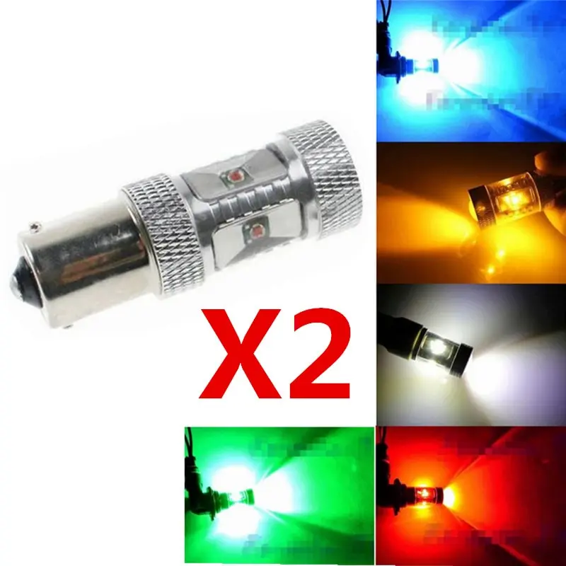 10 шт. P21W 1156 27 светодиодный 5050 SMD BA15S высокое Мощность автомобильные габаритные огни стоп-сигналы авто задний фонарь светло-голубой