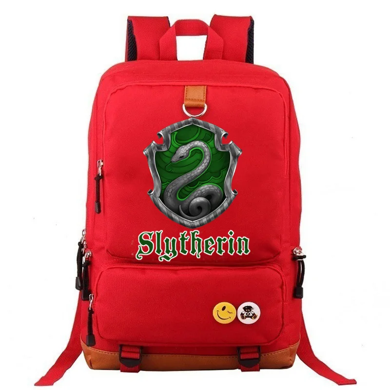 19 Школьный Рюкзак Hufflepuff Slytherin Gryffindor для мальчиков и девочек, женский рюкзак, школьные сумки для подростков, Холщовый мужской студенческий рюкзак - Цвет: 19
