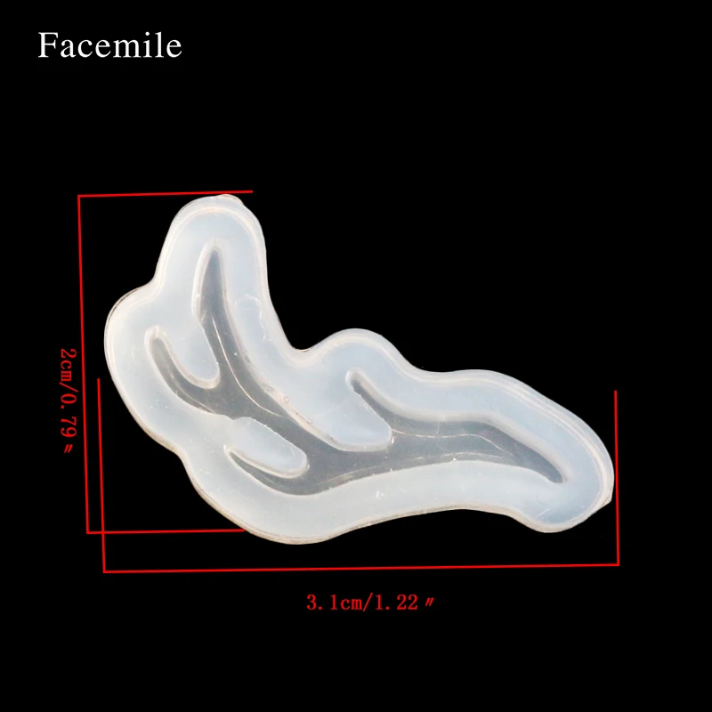 Facemile маленькие рога силиконовый кулон DIY формы аксессуары для смолы ювелирные