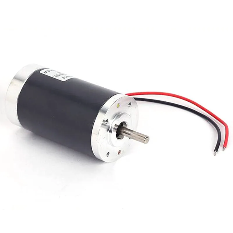 Постоянный магнит двигателя постоянного тока 12 V/24 V Миниатюрный регулирования скорости вращения постоянного тока 50 мм DC высокоскоростной тихий мотор 6 мм диаметр вала