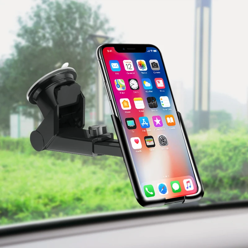 Voulttom Car Phone holder in car Windshield Dashboard for iPhone X XS Max Samsung Huawei Auto lock Gravity Mobile Phone Holder