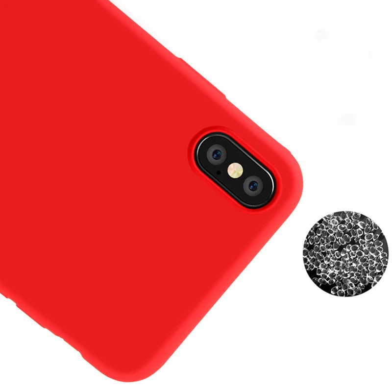 Модный ударопрочный ТПУ матовый Силиконовый чехол для iPhone 7 XS XR Max 8X6 6S Plus