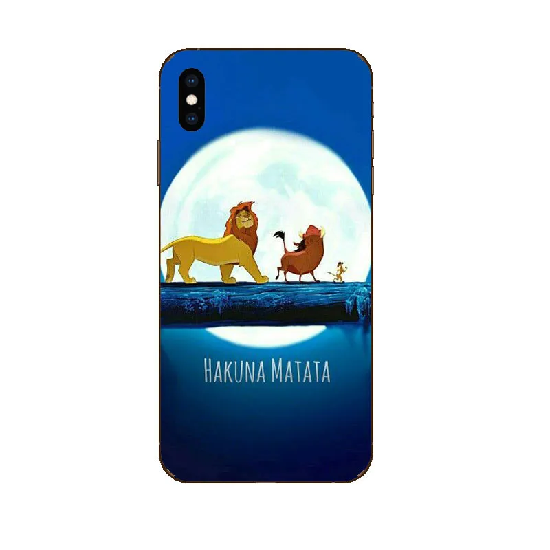 Чехол из мягкого силикона и ТПУ с рисунком короля льва для iPhone XS MAX 7 8 Plus 6 6S 5S