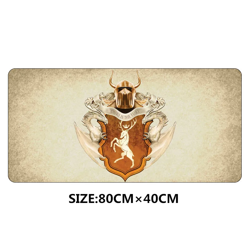 NO.4 Игра престолов 80x40 см Коврик для мыши большой для Клавиатура для ноутбука коврик Нескользящая Скорость Игры Геймер игровой коврик для мыши - Цвет: NO.4