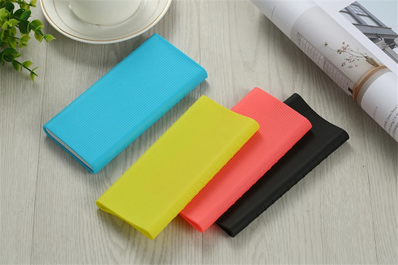Чехол для Xiaomi power Bank 2 10000mAh резиновый чехол силиконовый чехол для power bank защитный чехол устойчивый к царапинам 147 × 71,2 × 14,2 мм