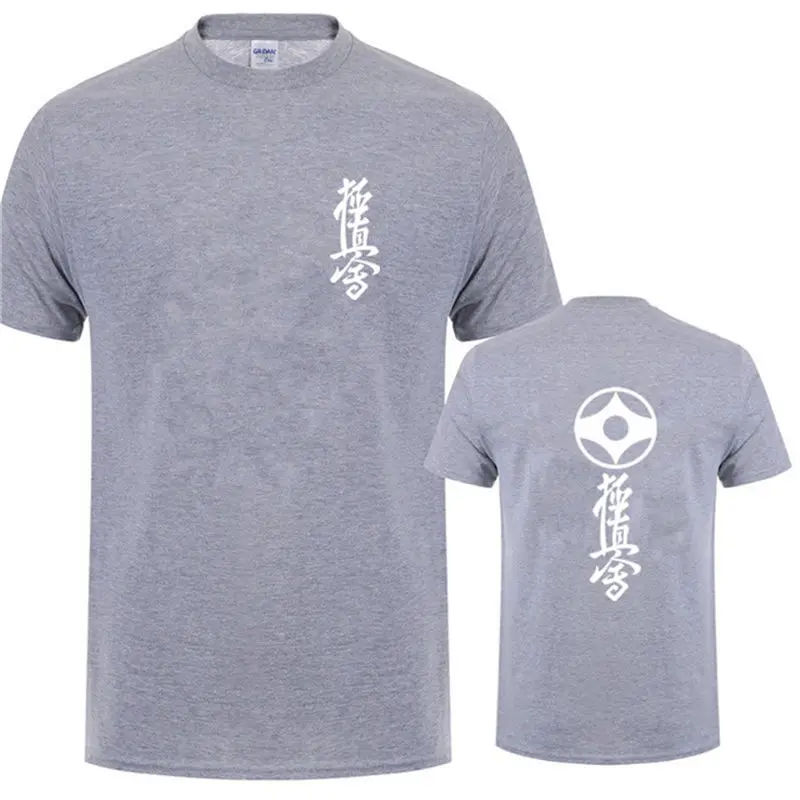 2019 Новая модная летняя футболка аниме Kyokushin каратэ мужские футболки Япония для