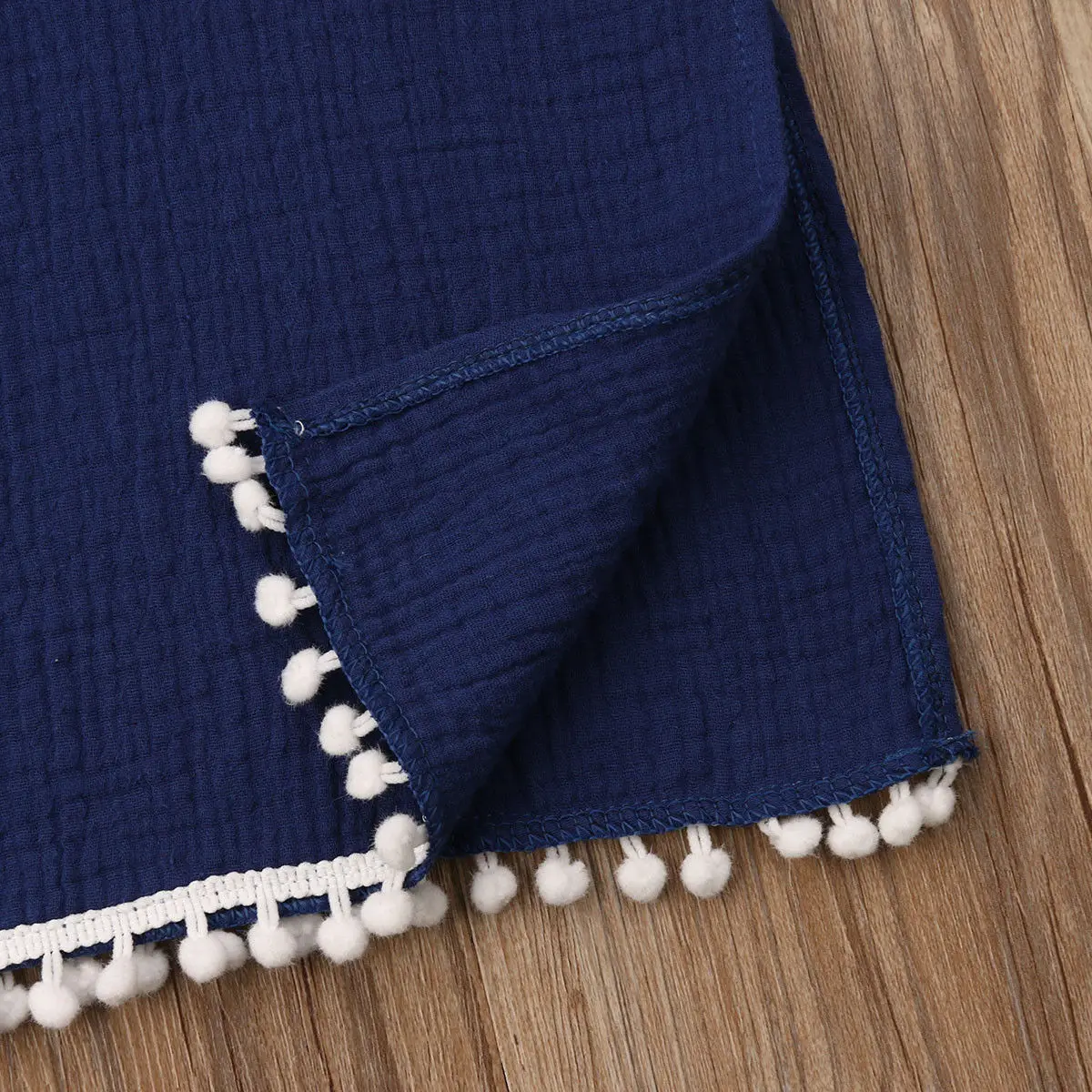 Длинная накидка с капюшоном и кисточками для маленьких девочек Свитер-пончо