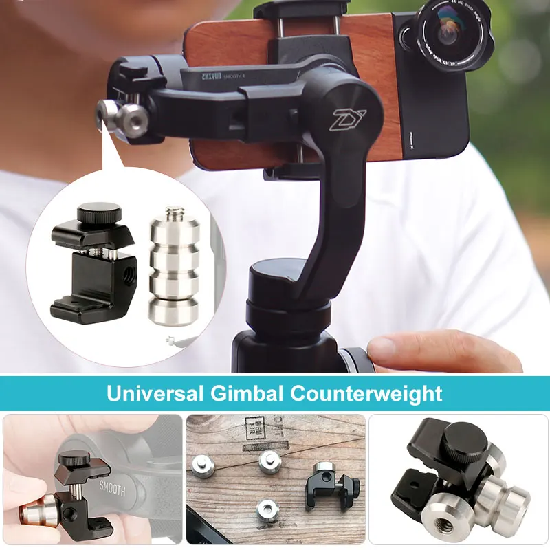Универсальный шарнирный противовес для Zhiyun Smooth 4 Q Feiyu Dji Gimbal Moment Anamorphic Lens
