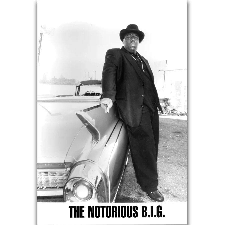 S2441 известный B.I G Biggie Smalls Rap музыкальный певец Rapper настенная живопись Печать На