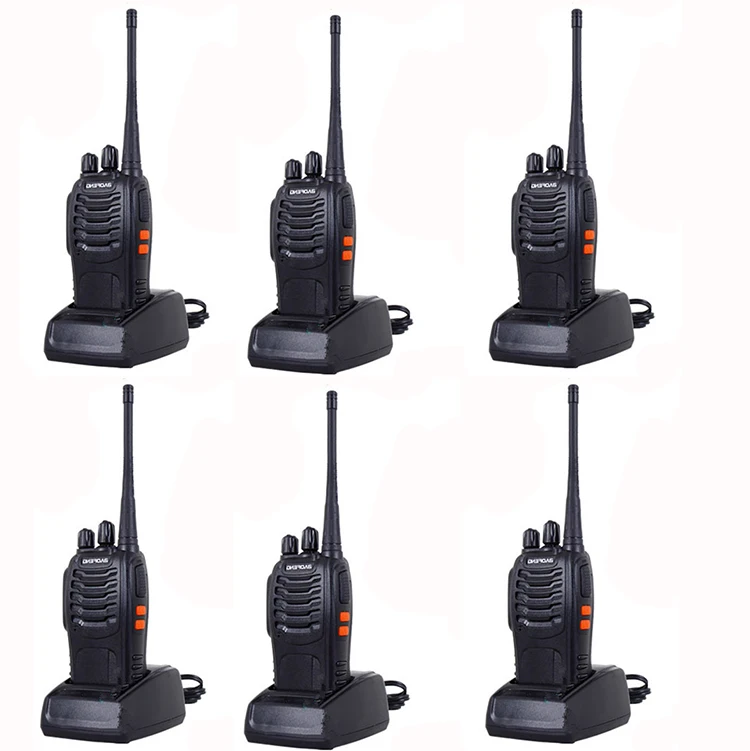 6 шт. двухсторонняя рация портативная Pofung Bf-888s Baofeng 888s с 5 Вт CB радио сканером