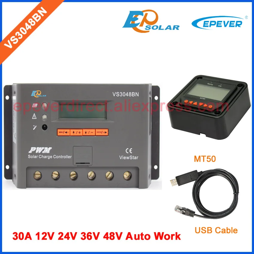 PWM новый контроллер для системы солнечной панели с USB cbale и датчиком температуры