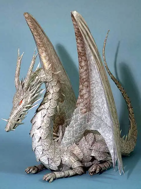 Хаяо Миядзаки аниме Сказки из земного моря Дракон 3D стерео сидя издание ручной работы Бумажная модель DIY