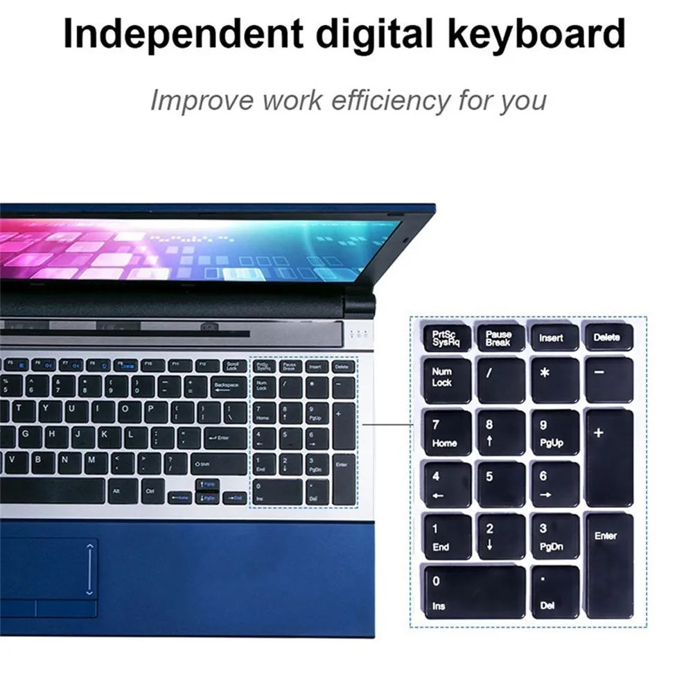 15,6 дюймов с dvd-драйверами ноутбуки Intel Core i7 8 ГБ ОЗУ 1 ТБ HDD ноутбук ips 1080P Windows 10 игровой ноутбук с поддержкой WiFi BT