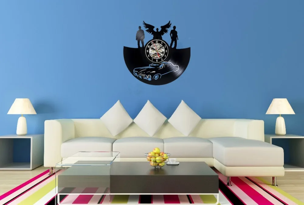 Сверхъестественный дизайн виниловые часы для записей домашний декор