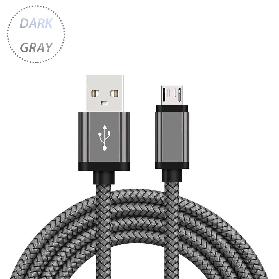 Микро-зарядка через usb кабель для samsung Galaxy A3/A5/A7 J3/J5/J7 1/2/3 метровый кабель мобильного телефона Зарядное устройство короткий шнур