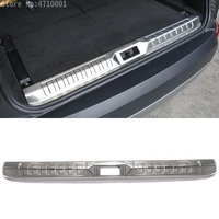 black and silver 304 stainless steel rear bumper plate protect cover for land rover discovery 5 lr5 2017 2018 l462 accessories