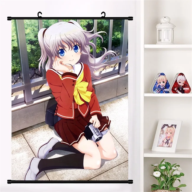 L Аниме Манга Шарлот Tomori Nao Yusa Nishimori Otosaka Ayumi Косплей настенный свиток Фреска плакат настенный висячий плакат домашний декор - Цвет: L