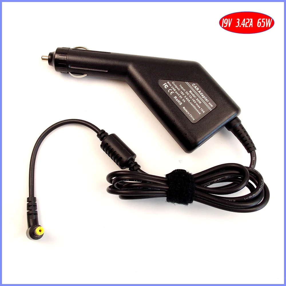 19 в 4620 а автомобильное зарядное устройство постоянного тока для ноутбука + USB(5 В 2