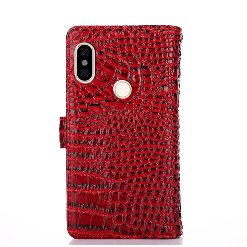 Для Xiaomi Redmi Note 5 Pro Чехол 99 ''Роскошные крокодиловые змеиные Кожаные чехлы С