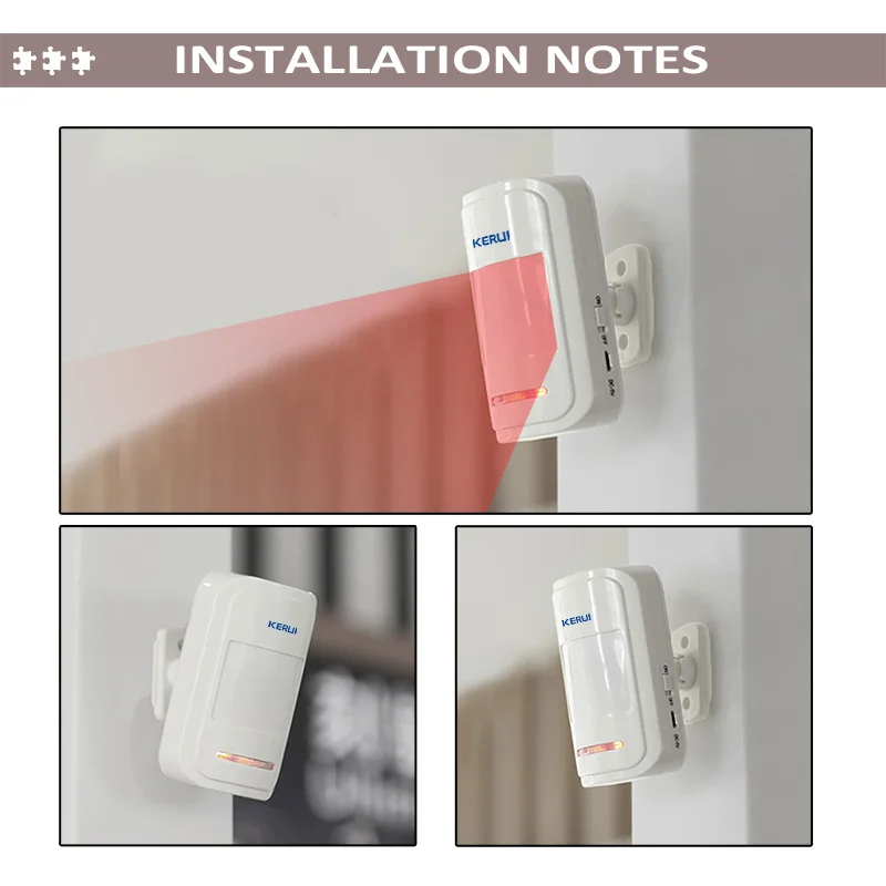 kerui motion sensor detector for gsm pstn home alarm system czujnik ruchu 3pcslot garage alarm wireless infrared pir sensor free global shipping