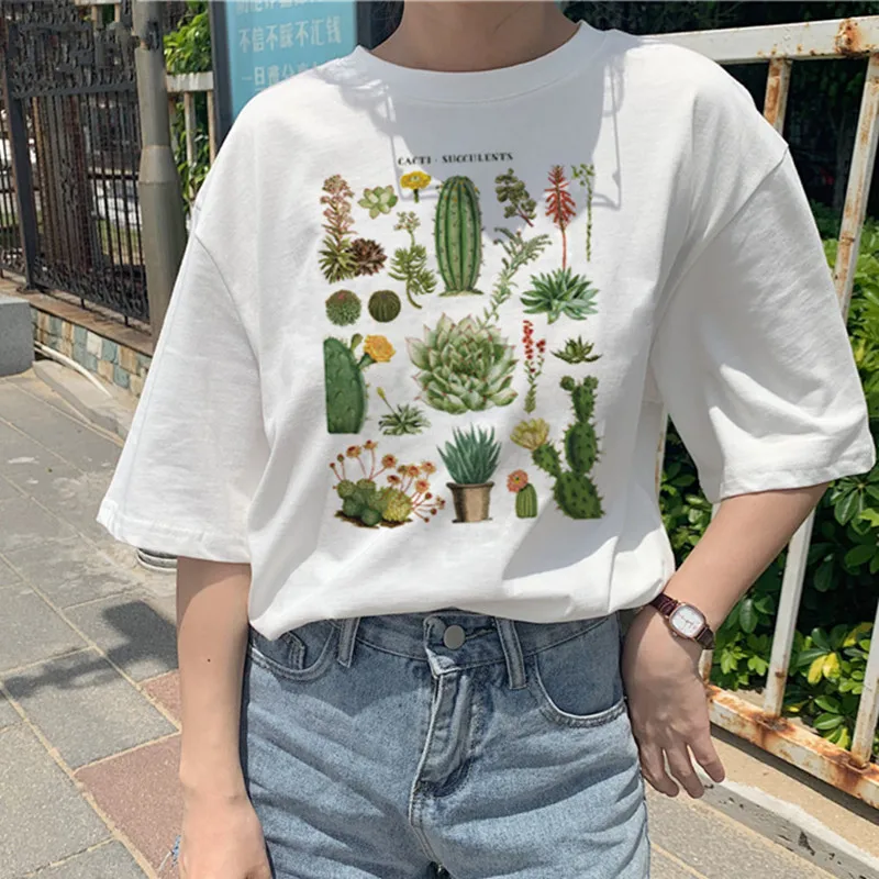 Женская футболка с рисунком летняя цветочным принтом и надписями | одежда