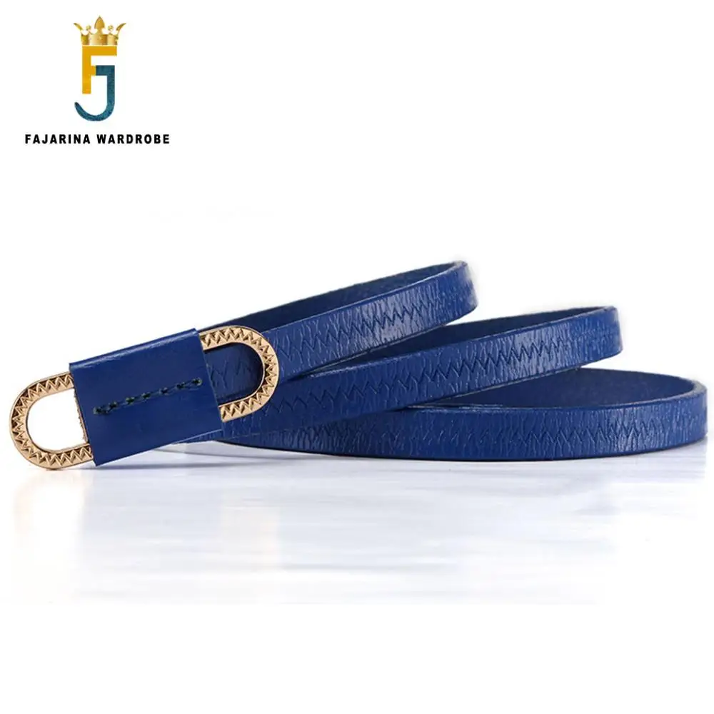 Женский ремень из воловьей кожи FAJARINA 1 см LDFJ015|cowhide leather belt|fashion beltleather belt |