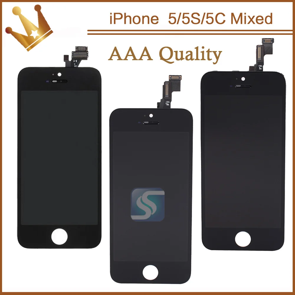 100 шт. Best качество + дисплей для отображения iPhone 5 5S 5C экраном с заменой дигитайзер