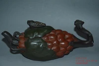 old qing dynasty zisha pottery tea potmelon cicada with markbest collection adornment free shipping