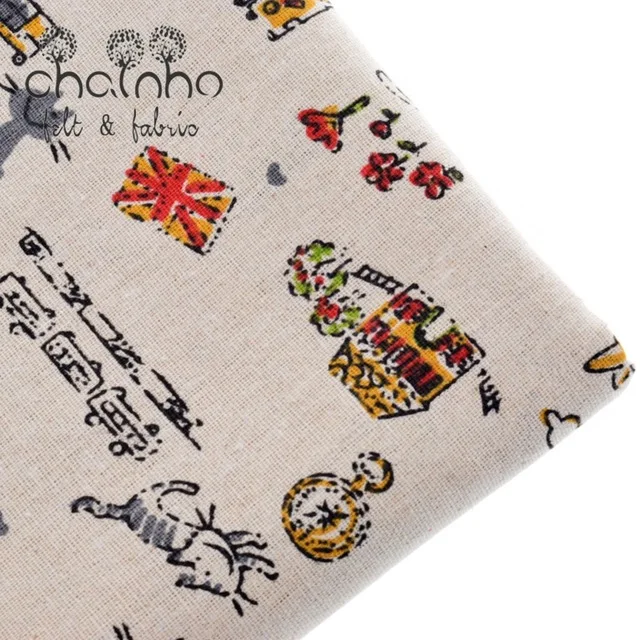 Мультяшное хлопковое полотно Zakka ткань для домашний текстиль ручной работы