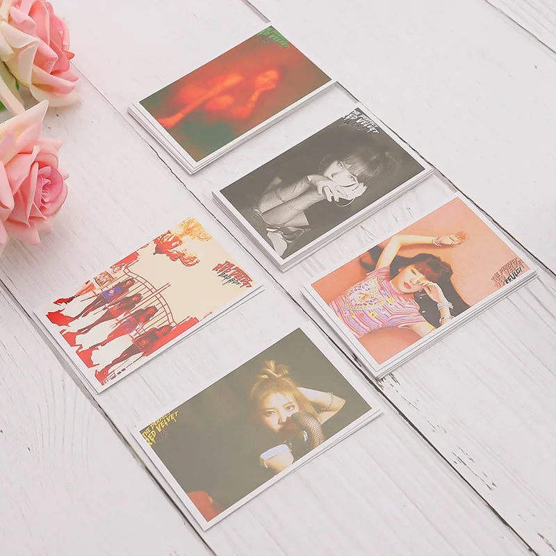 30 шт./компл. Новое поступление красный бархатный альбом LOMO карты Fashion Мода самодельная бумага фото карта HD Фотокарта