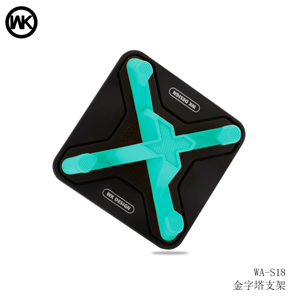 Blue Phone Holder WK дизайн универсальный силиконовый нескользящий коврик автомобильный держатель Мобильный телефон Регулируемая Подставка Кронштейн приборной панели держатель для iPhoneX 7 - Цвет: Blue Phone Holder