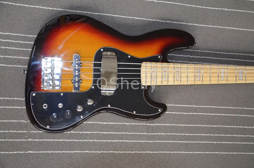 Высококачественный QShelly custom 5 струн Ash body vintage maple neck Marcus Miller джазовый