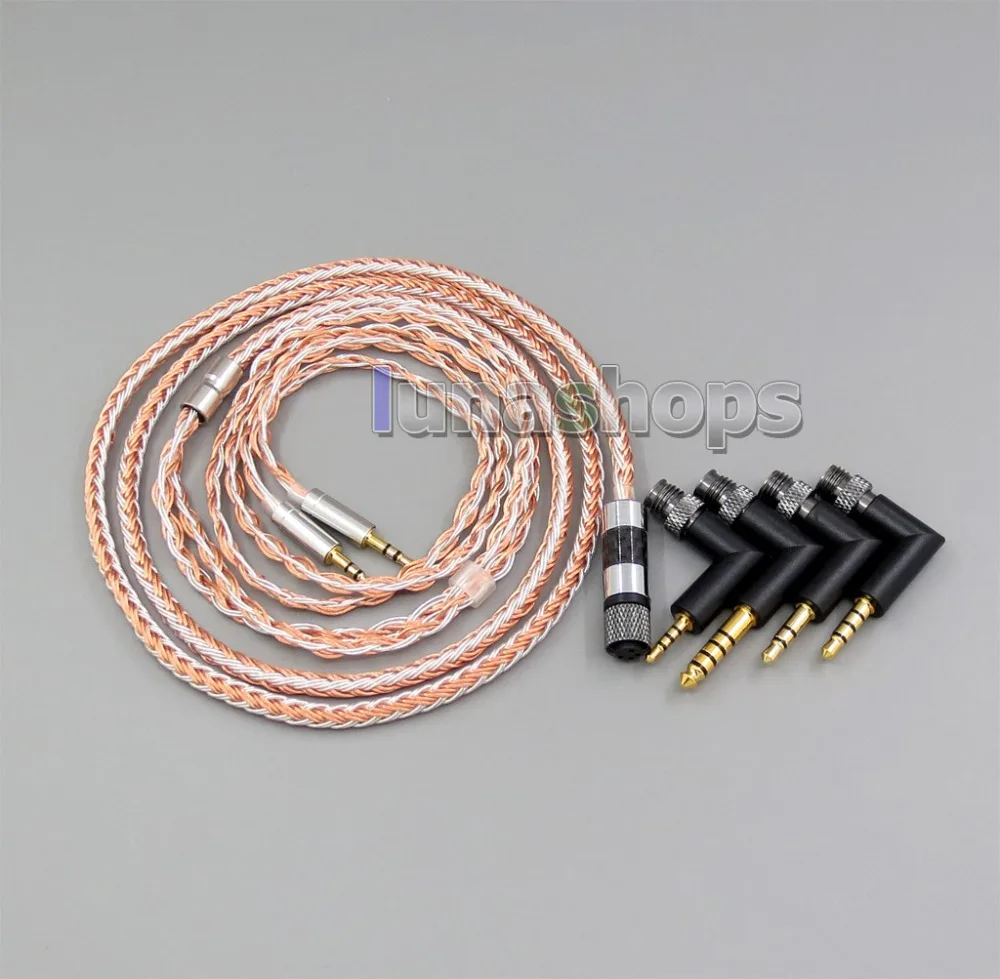 LN006227 4 в 1 разъем 16 ядер OCC+ посеребренный кабель для Hifiman HE400S HE-400I HE560 он-350 HE1000 V2 наушников