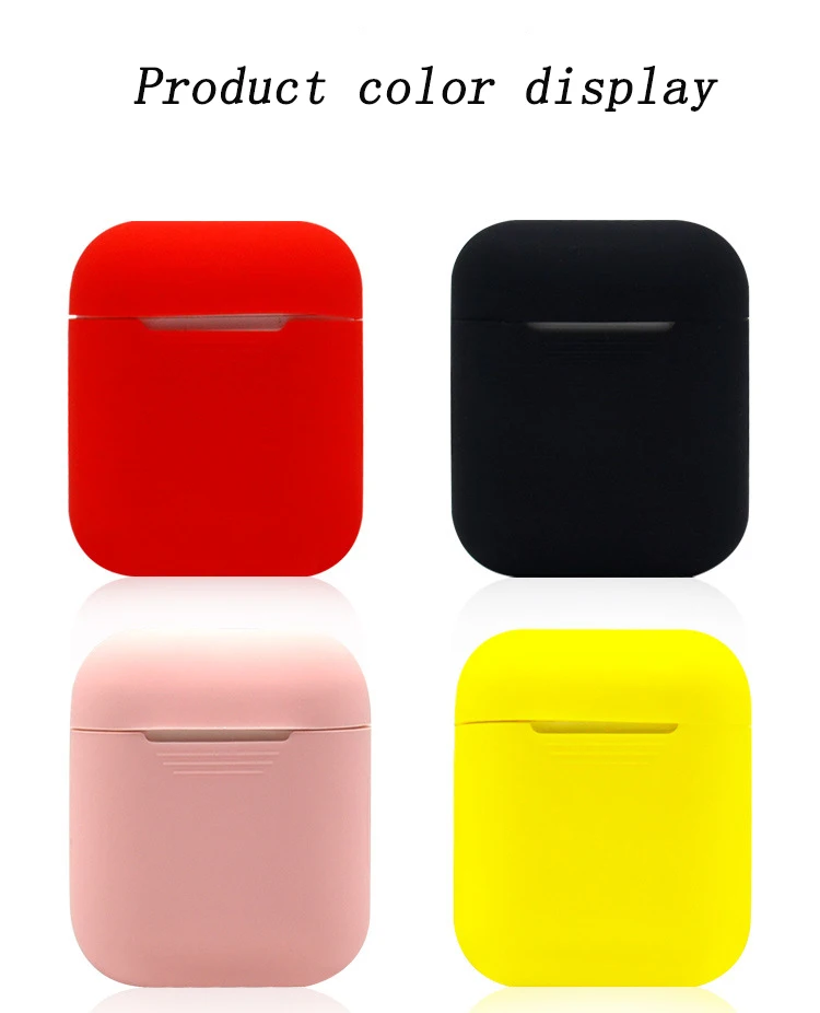 Силиконовые беспроводные наушники airpods чехол для airpod защитный чехол наушники airpods аксессуары для Apple Air pods чехол