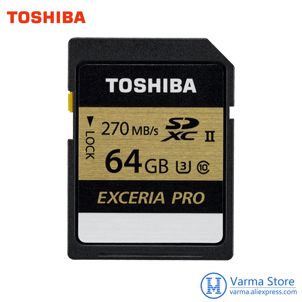 Toshiba exceria pro sd карта N501 SD памяти UHS II U3 64 Гб класс 10 4 K UltraHD высокоскоростная флеш