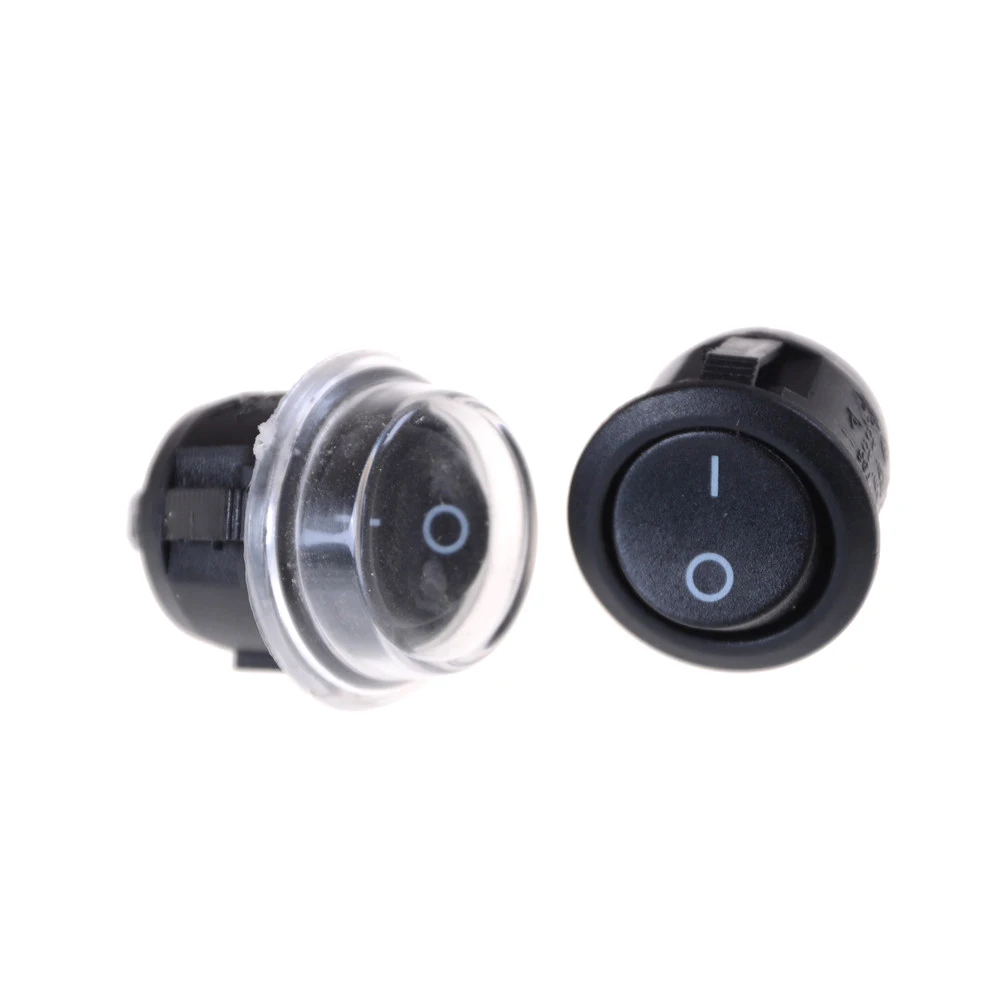 5 шт. водонепроницаемый кнопочный выключатель KCD2 2pin 2File 6A250V 10A125V|switch round|cover rocker