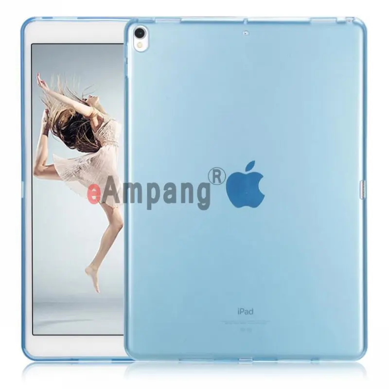 Blue Ультратонкий Прозрачный мягкий кремний прозрачный ТПУ чехол для Apple iPad Pro 10,5 iPad Air 3 10,5 чехол Coque Capa Funda - Цвет: Blue